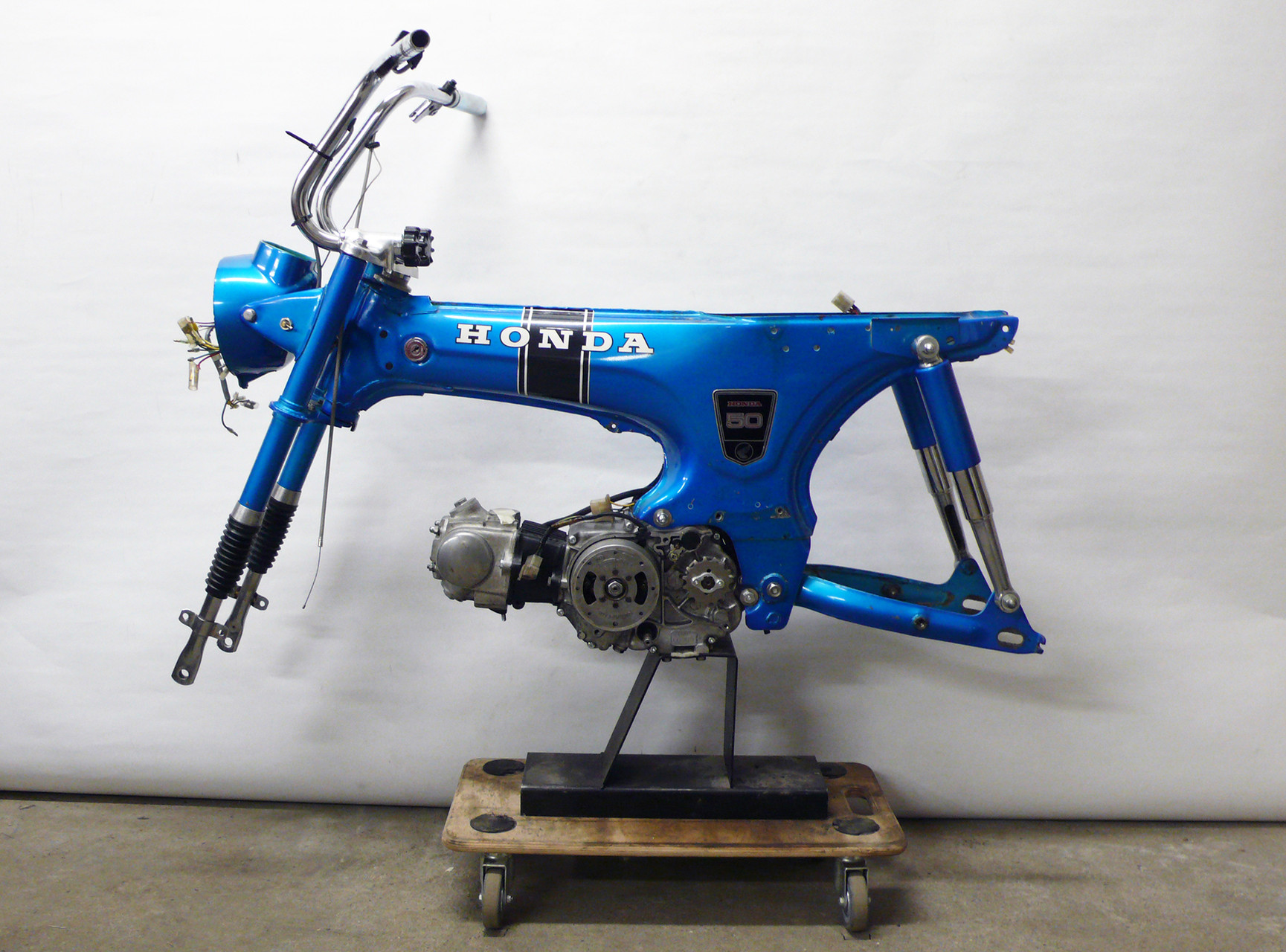 ... Lenker gereinigt und poliert ...