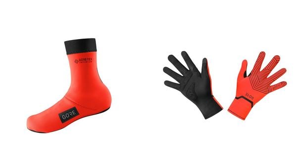 Gore Shield Thermo Überschuhe und C3 GORE-TEX INFINIUM™ Stretch Mid Gloves