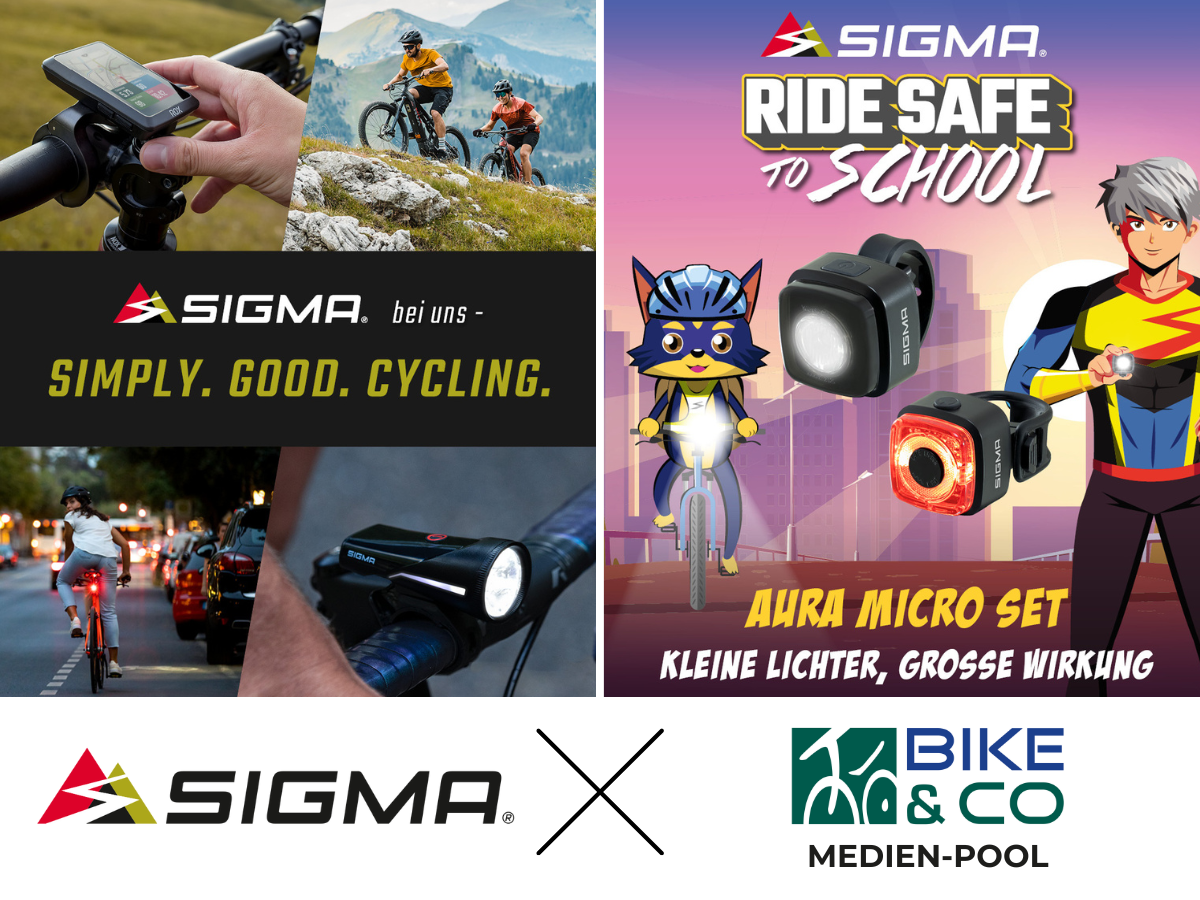 Es geht Schlag auf Schlag - der Medien-Pool wächst: SIGMA tritt ab sofort mit in die Pedale!