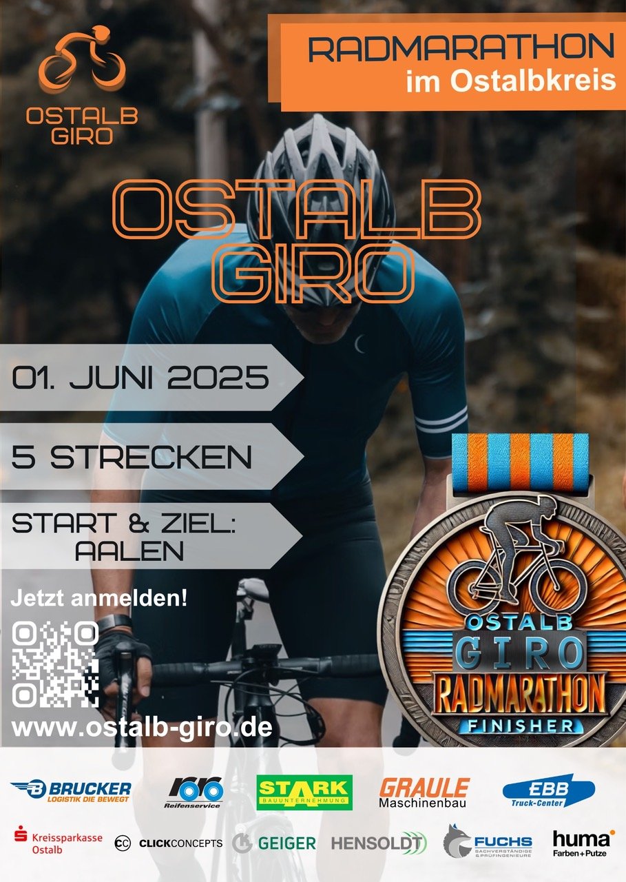 Radmarathon im Ostalbkreis am 01. Juni 2025