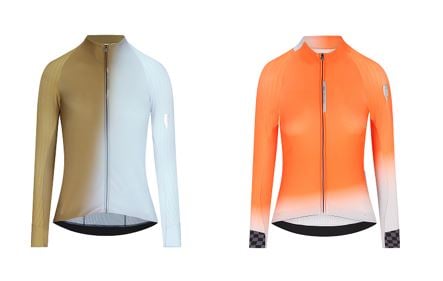 Die Langarmtrikots Gregarius Hybrid Collar Fade Long Sleeve und Gregarius Hybrid Big Fade Long Sleeve ©Q36.5