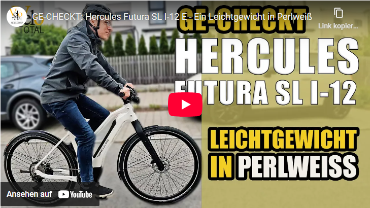 Hercules Futura SL I-12 E – Ein Leichtgewicht überzeugt im VeloTOTAL-Check