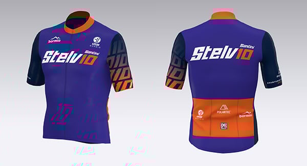 Das Trikot zum Granfondo Stelvio Santini 2022 ist nachhaltig und zelebriert das zehnjährige Jubiläum des Radrennens