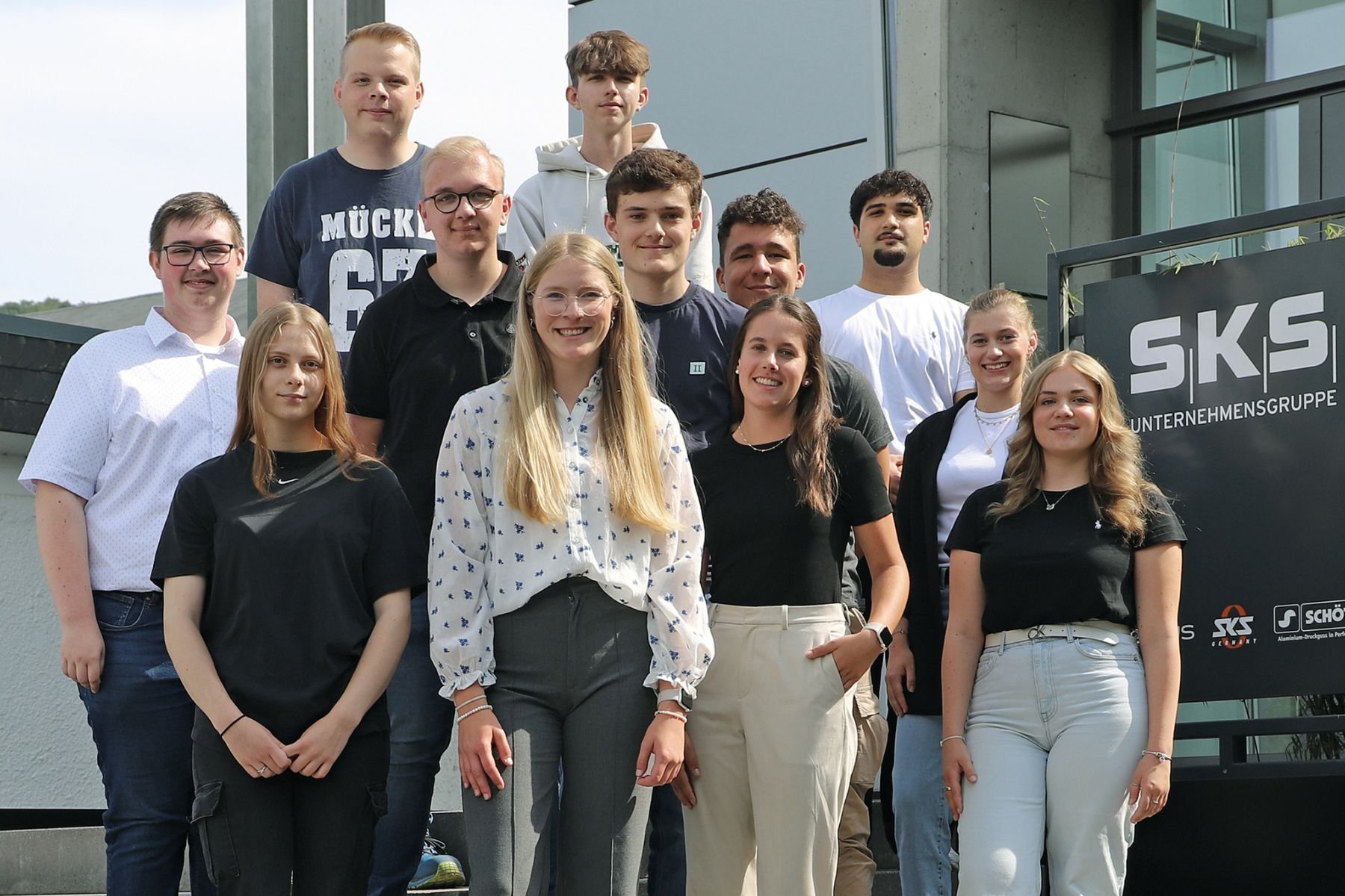 Mit zwölf Auszubildenden ins neue Ausbildungsjahr bei SKS