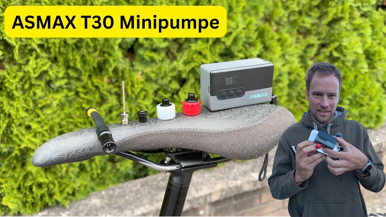 Video: Kompakte Druckluftunterstützung für unterwegs — Die ASMAX T30 Mini-Pumpe