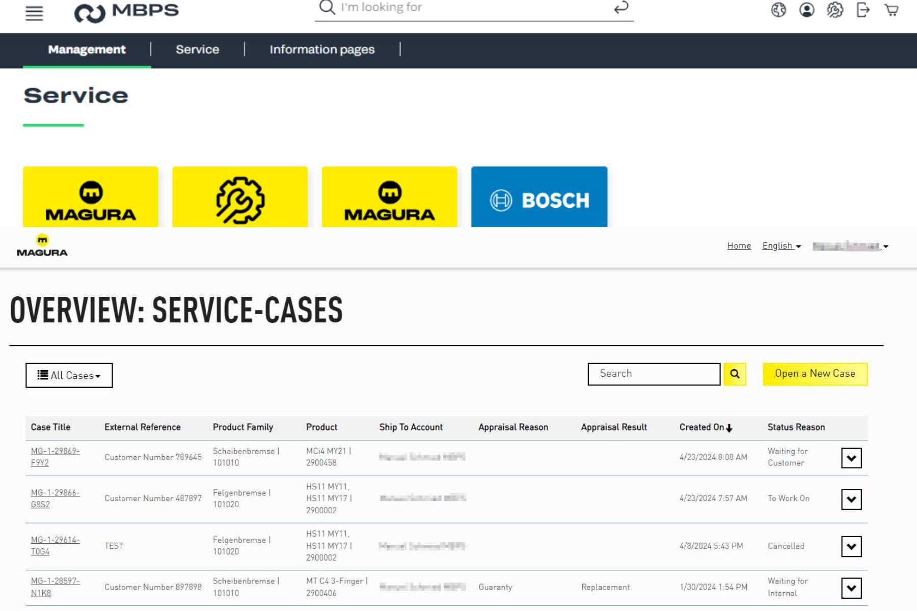 Das neue Service-Portal für MAGURA Servicefälle