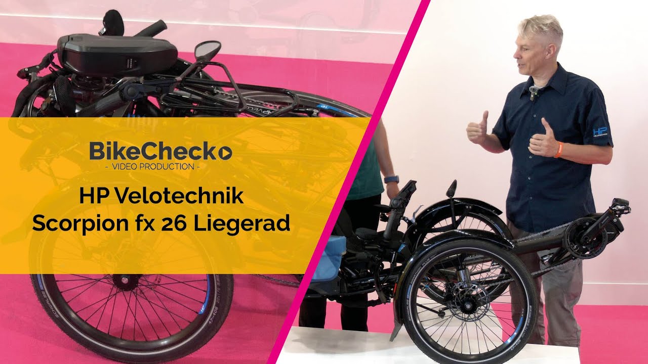 BikeCheck.Video präsentiert: HP Velotechnik Scorpion fx 26 — Das Liegerad für entspannte Langstrecken
