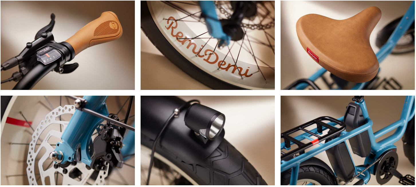 Hochwertige Komponenten: Von den rutschfesten Pedalen bis zum robusten Rahmen und dem Bosch-Antrieb.