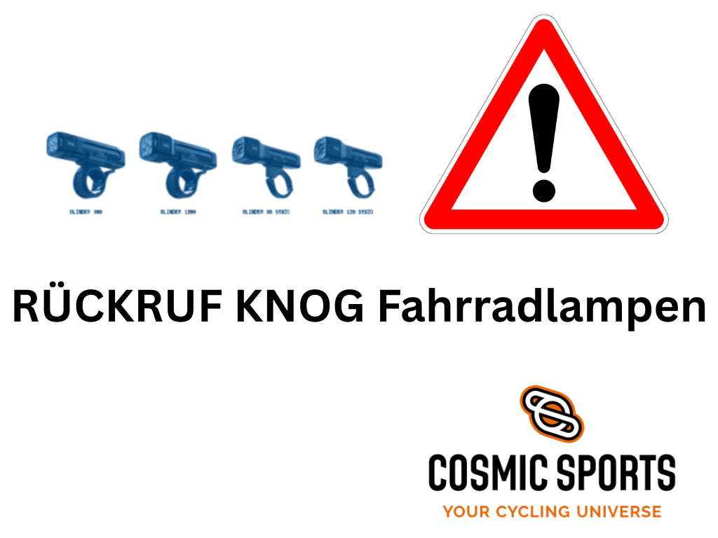 Wichtiger Sicherheitshinweis: Knog ruft Blinder-Fahrradlampen zurück