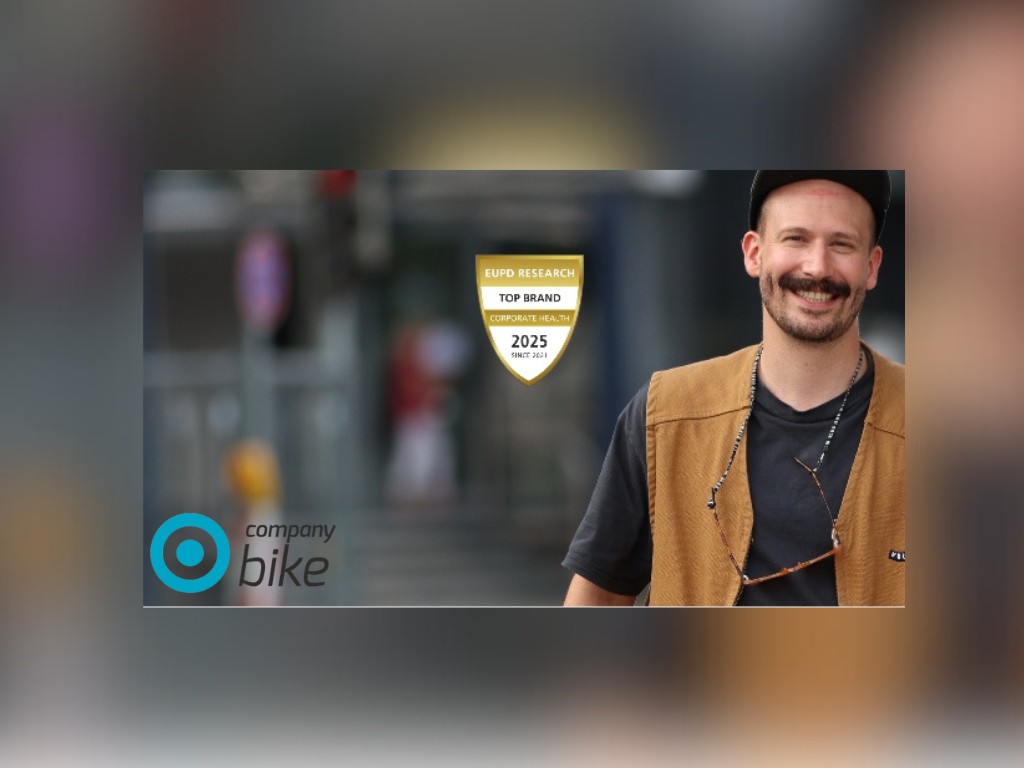 Company Bike erhält zum fünften Mal „Top Brand Corporate Health“