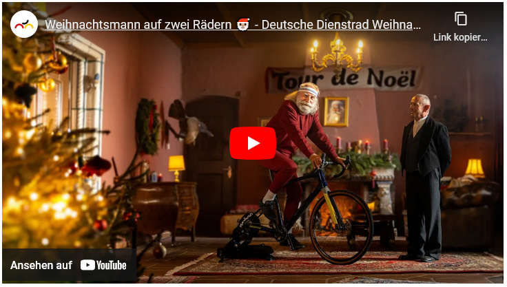 Der Weihnachtsmann speckt ab – und entdeckt dabei das Dienstrad