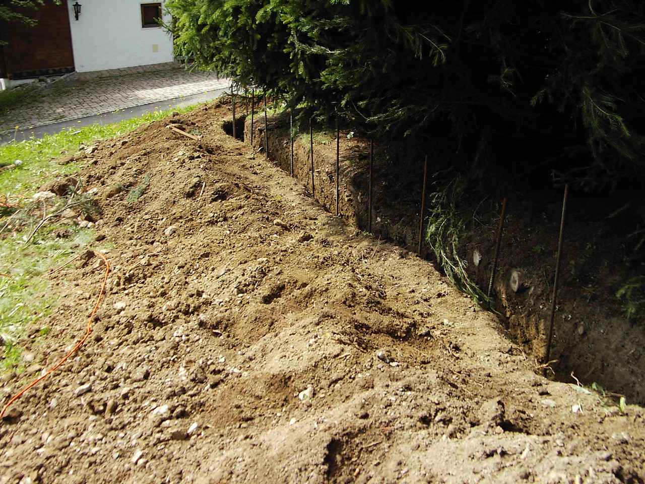 Handhaushub für Wurzelvorhang