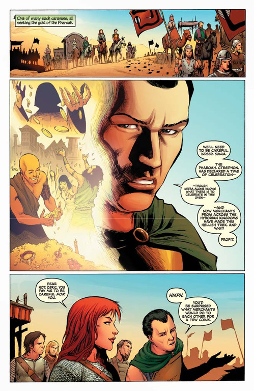 Red Sonja #61 - page 4 (script: Trautmann / art: Geovani)
