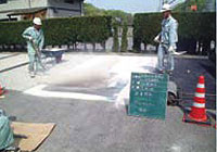 薄層舗装作業