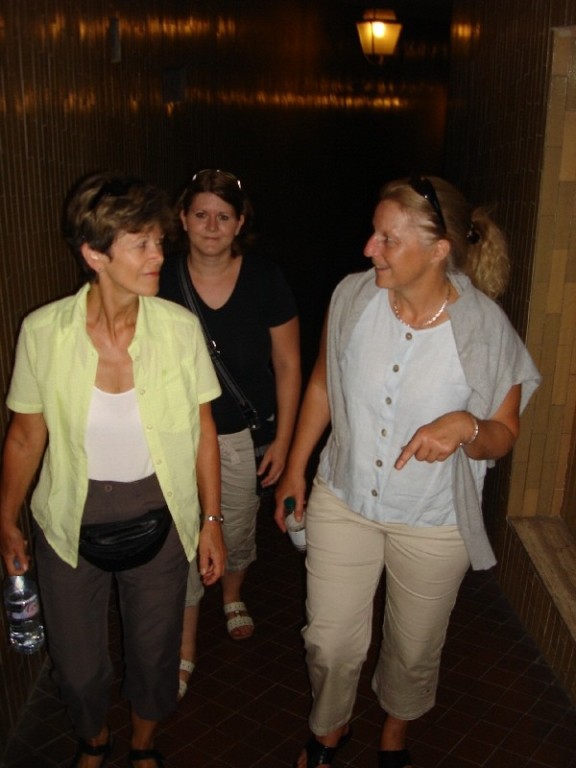 ...aber zum Glück kann man zwischendurch ein Schwätzchen halten!