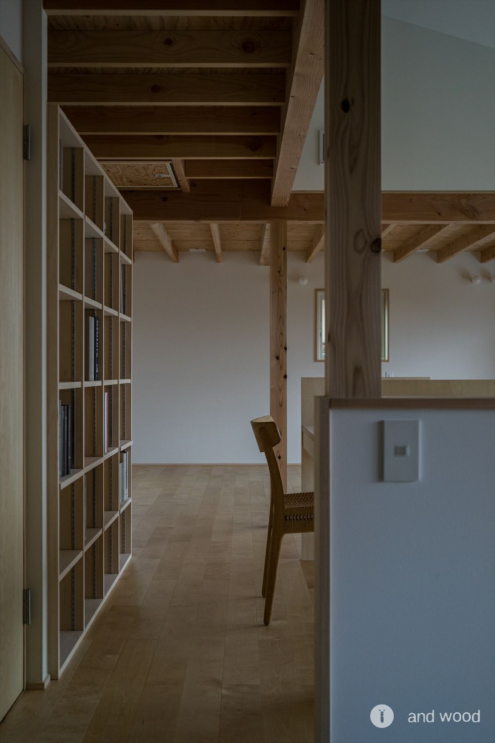 バーチ プライウッド フローリング 幅広 施工例 新築戸建 アンドウッド andwood オーガニックスタジオ 3