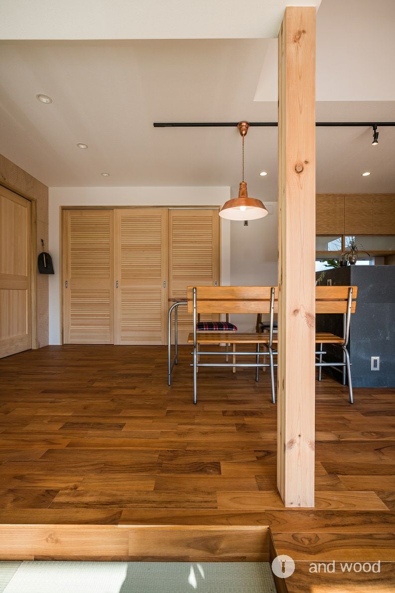 チーク フローリング アンドウッド andwood 施工例 サルキジーヌ