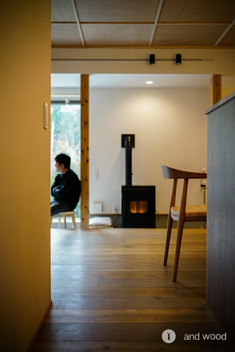 ヨーロピアン フレンチ オーク 燻製 フローリング アンドウッド andwood 施工例 古民家 8