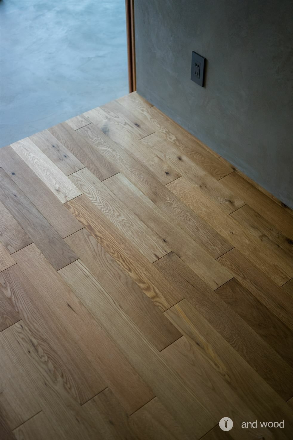 オーク プライウッド フローリング  乱尺 90 アンドウッド andwood 施工例 8