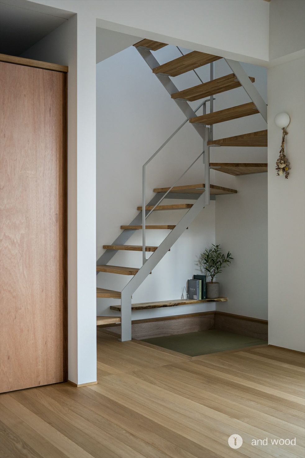 オーク ミズナラ 90幅 幅細 ナチュラル フローリング スダレ張 新築戸建て アンドウッド andwood 5