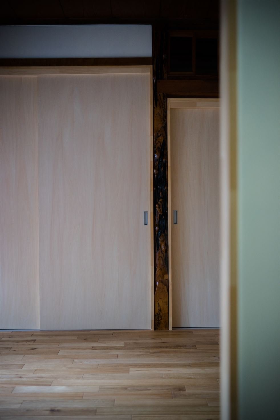 オーク 乱尺 プライウッド 古民家 リノベ 施工例 andwood アンドウッド 5