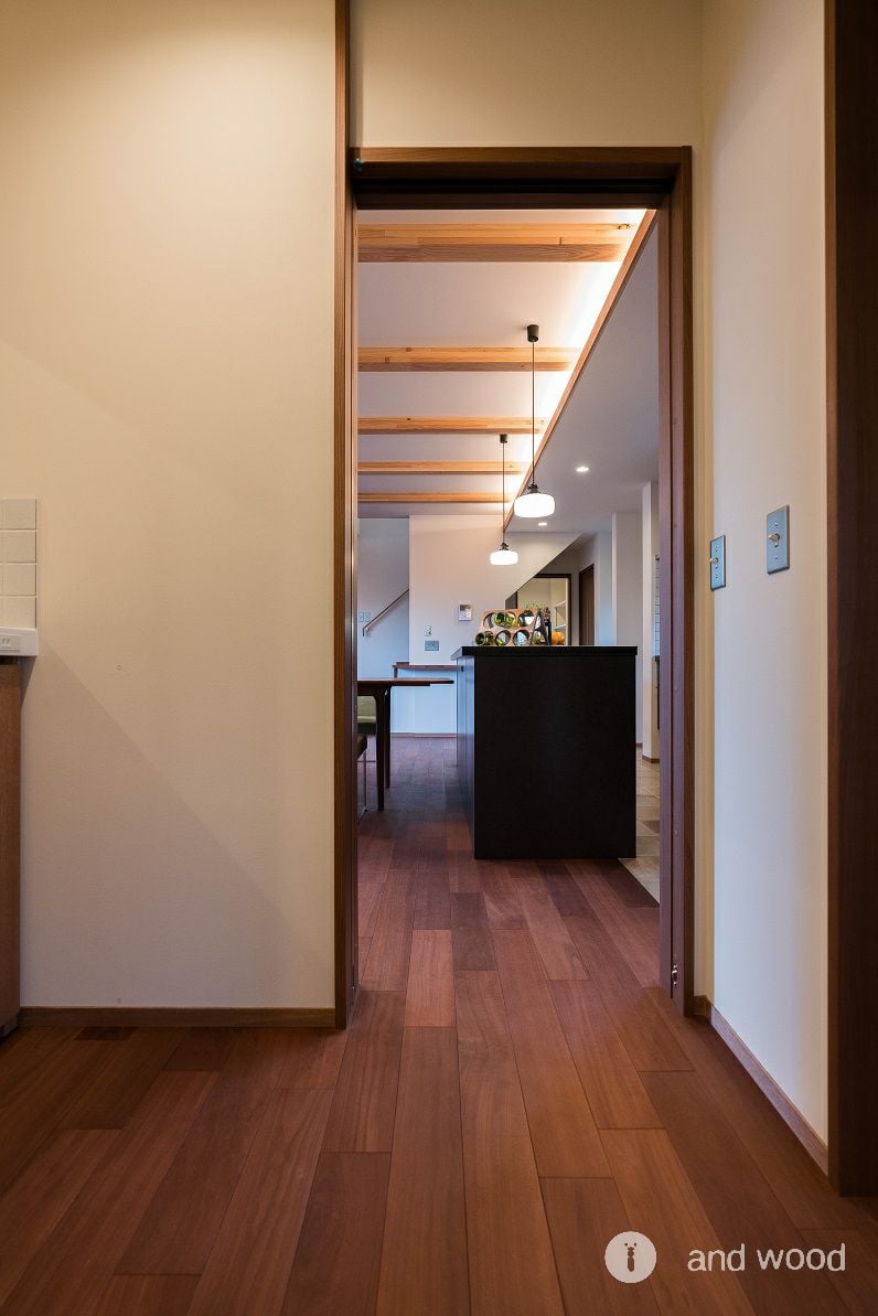 レッドローズウッド 無垢フローリング andwood アンドウッド 施工例