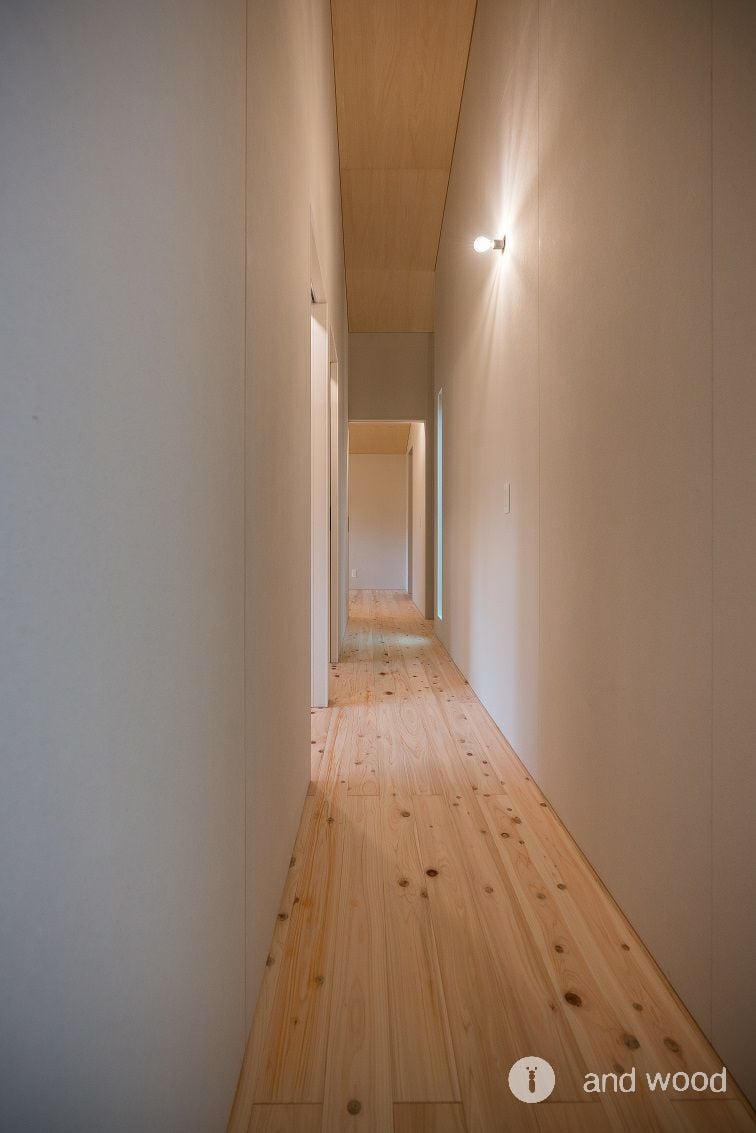桧 ヒノキ 一枚もの 節あり フローリング andwood アンドウッド 施工例 4
