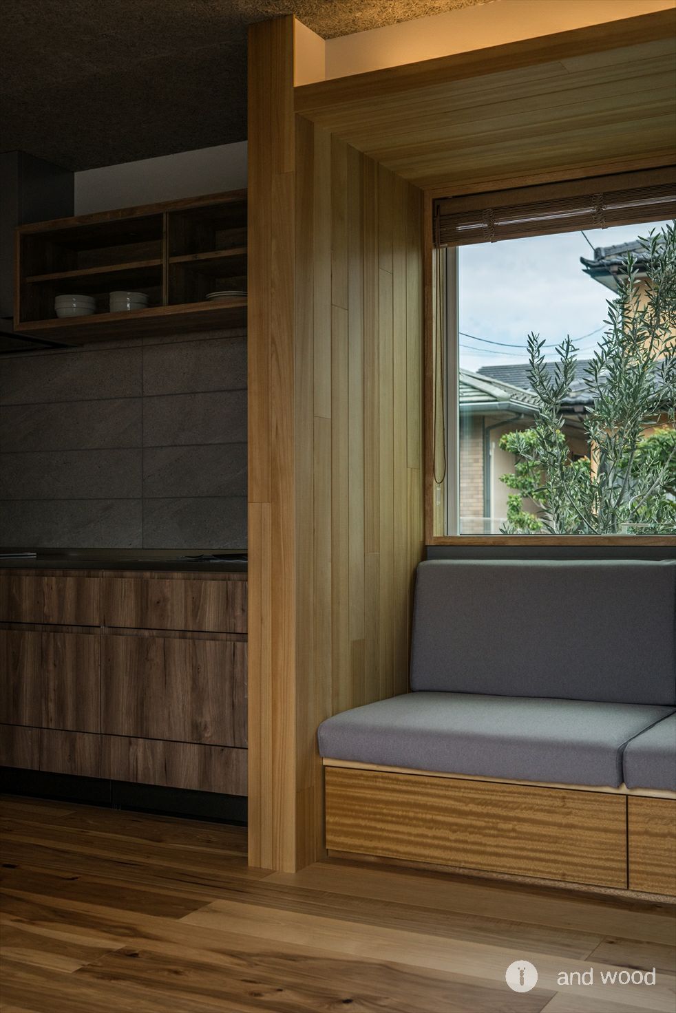 アガチス 羽目板 家具 新築 施工例 andwood アンドウッド 2