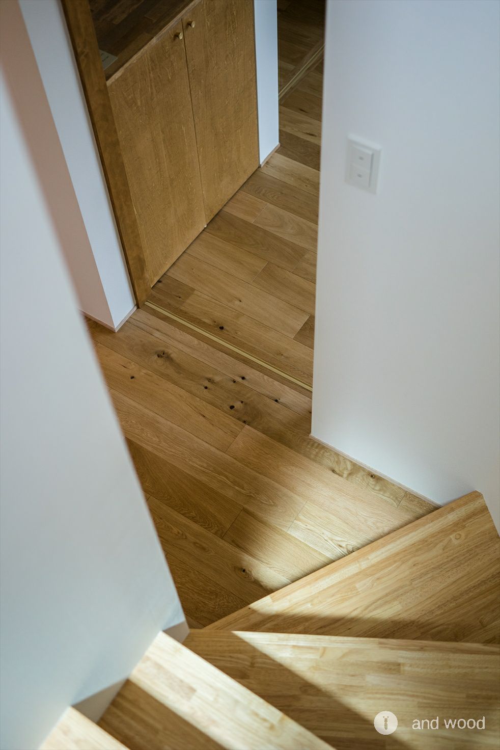 オーク 乱尺 プライウッド オイル塗装 施工例 新潟 andwood アンドウッド 加藤淳 10