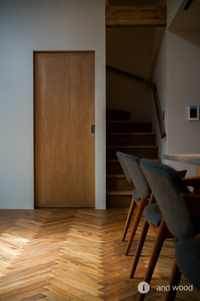 チーク ヘリンボーン フローリング アンドウッド andwood 施工例 4