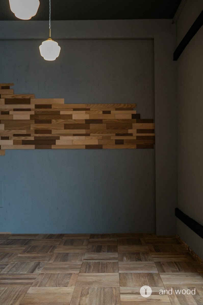 チーク パーケット フローリング 施工例 面無し 6P アンドウッド andwood 4