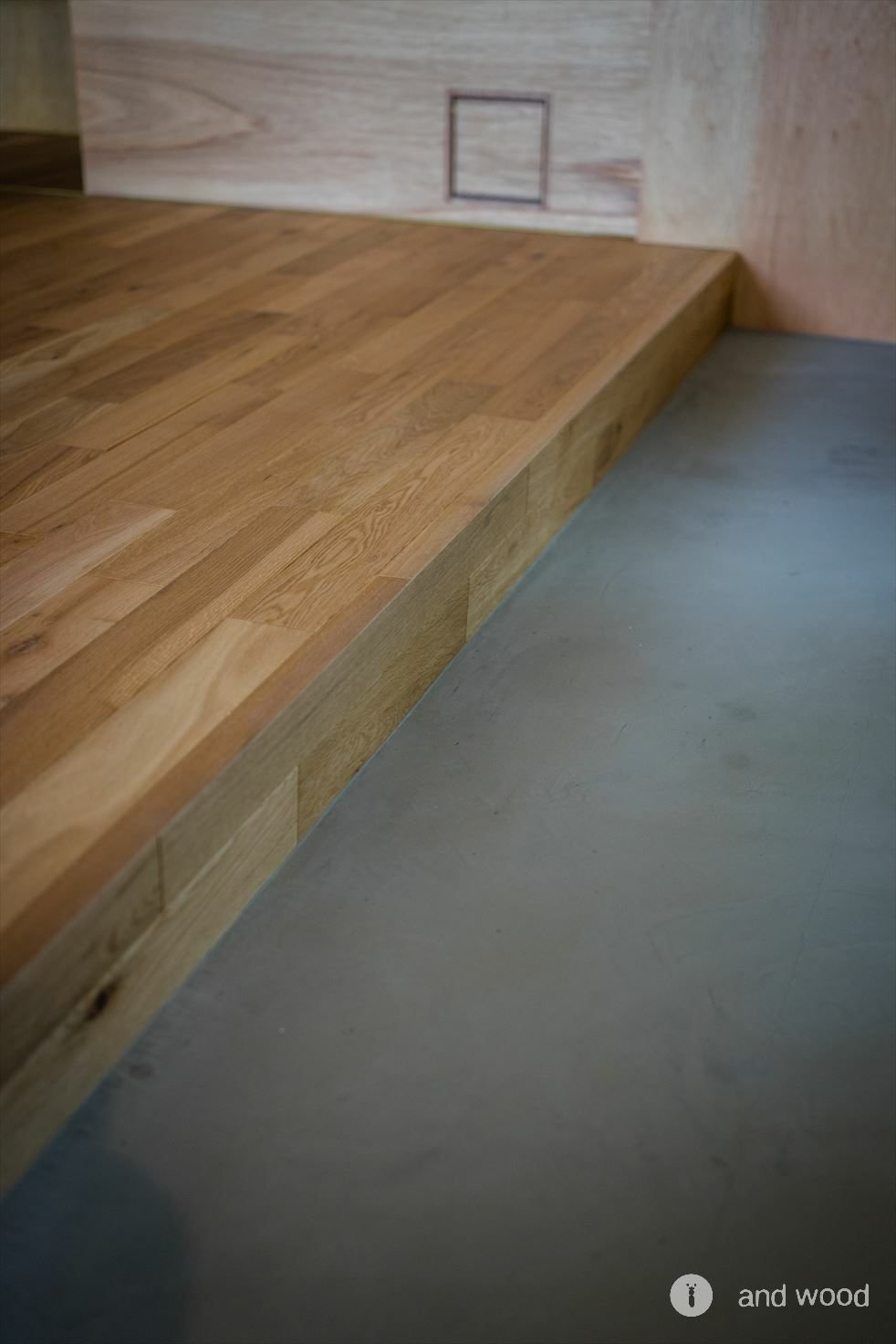 オーク プライウッド フローリング  乱尺 90 アンドウッド andwood 施工例 6