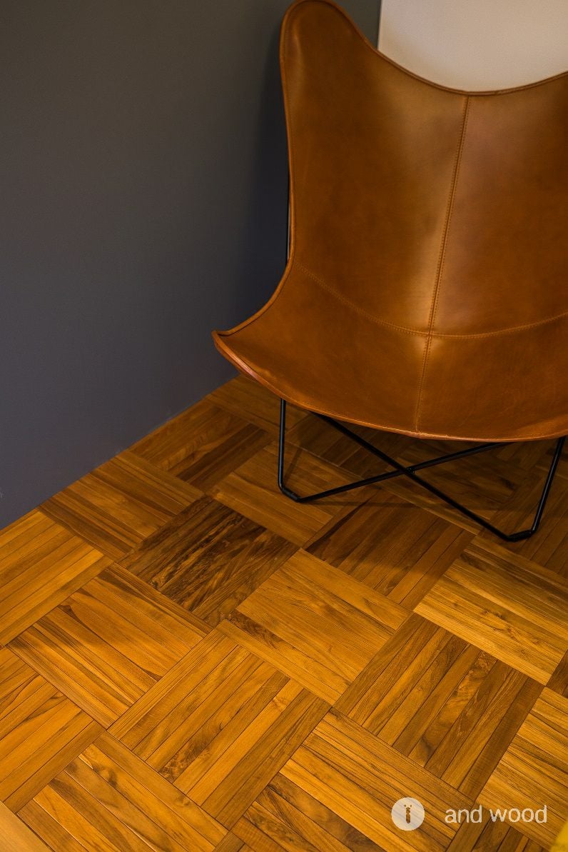 チーク パーケット 無垢フローリング アンドウッド andwood 施工例