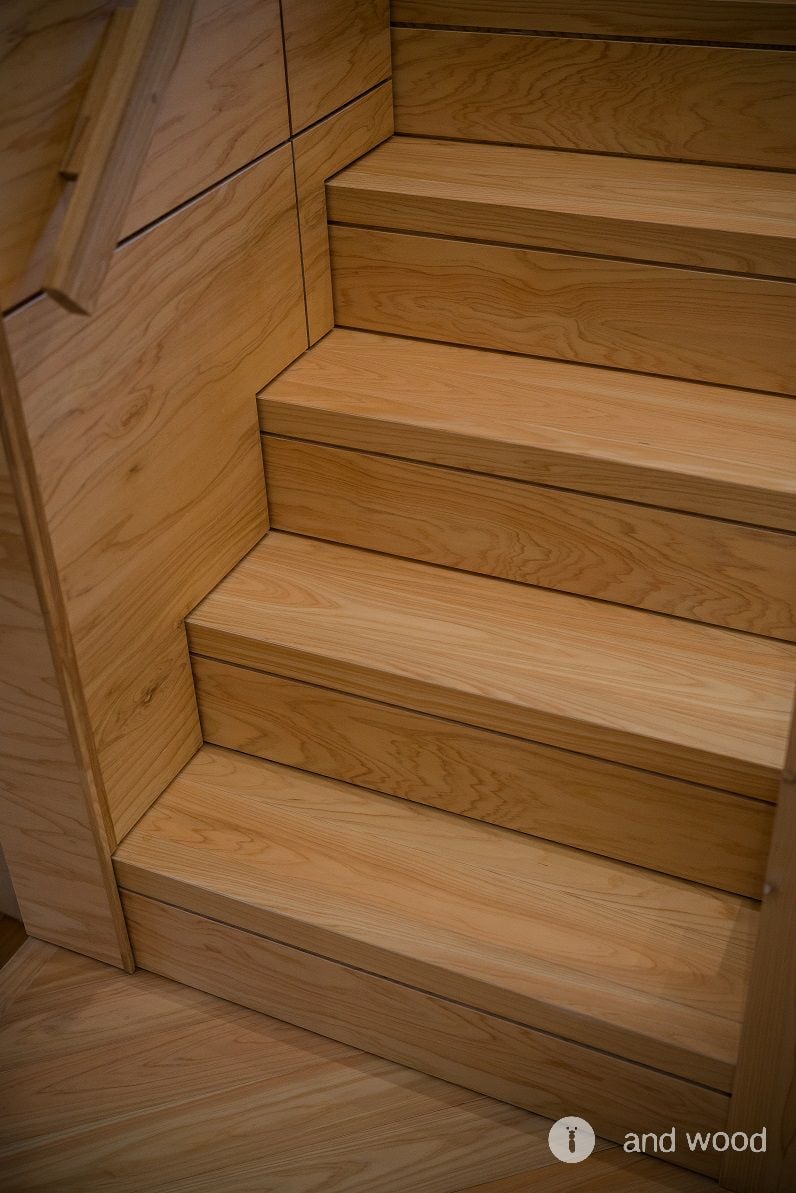 桧 ヒノキ フローリング 無節 アンドウッド 施工例 3