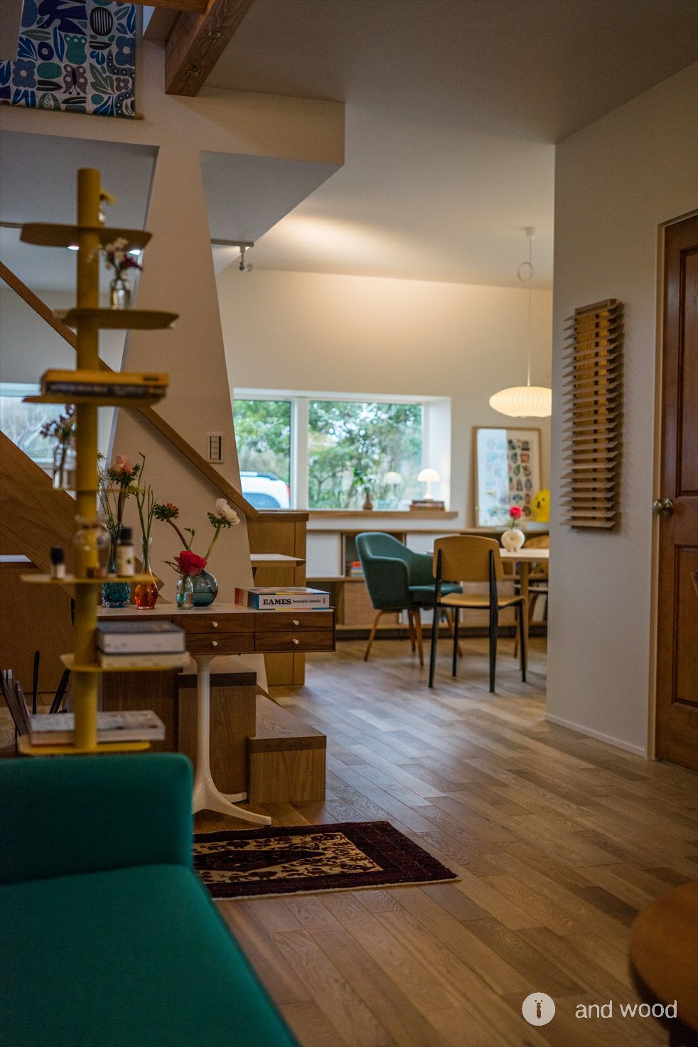 オーク 幅細 乱尺 無垢 フローリング アンドウッド andwood 川見建築 施工例 4