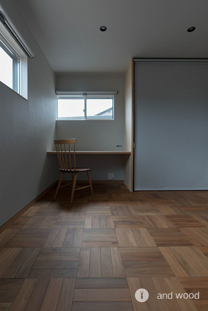 チーク パーケット 無垢フローリング アンドウッド andwood 施工例