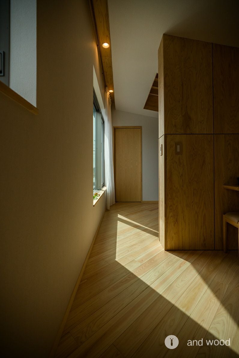 桧 ヒノキ フローリング 無節 アンドウッド 施工例 6