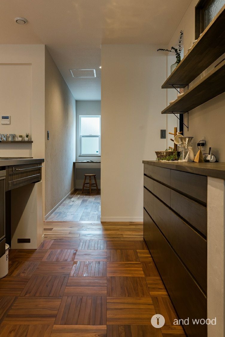 アカシア ジャワ 無垢フローリング アンドウッド andwood 施工例 新潟