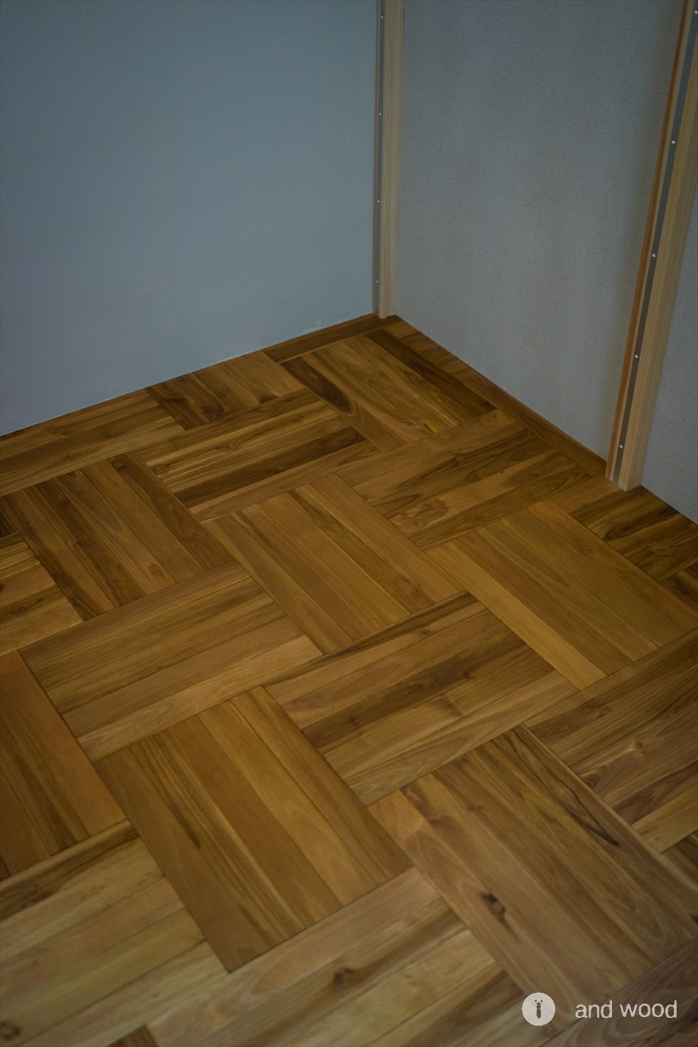 チーク ヘリンボーン 重ね ナチュラル フローリング 戸建リノベ アンドウッド andwood 4