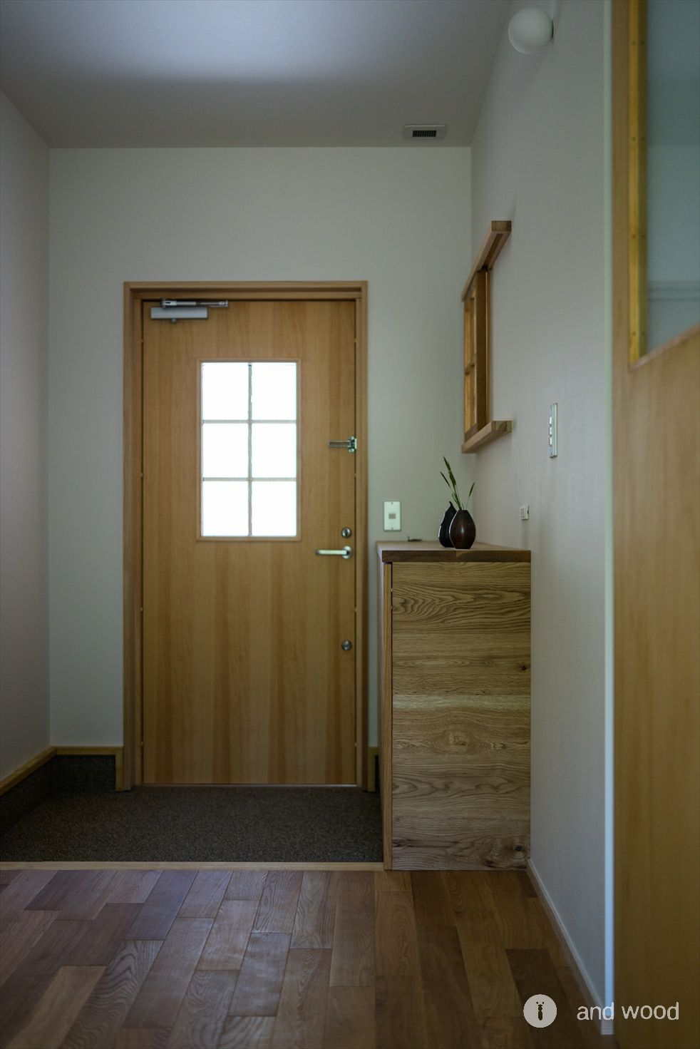 オーク 幅細 乱尺 無垢 フローリング アンドウッド andwood 宮崎建築 施工例 5