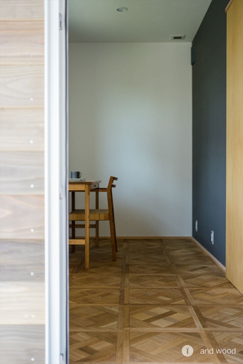 オーク 寄木 パーケット 無垢 フローリング アンドウッド andwood 宮崎建築 施工例 4