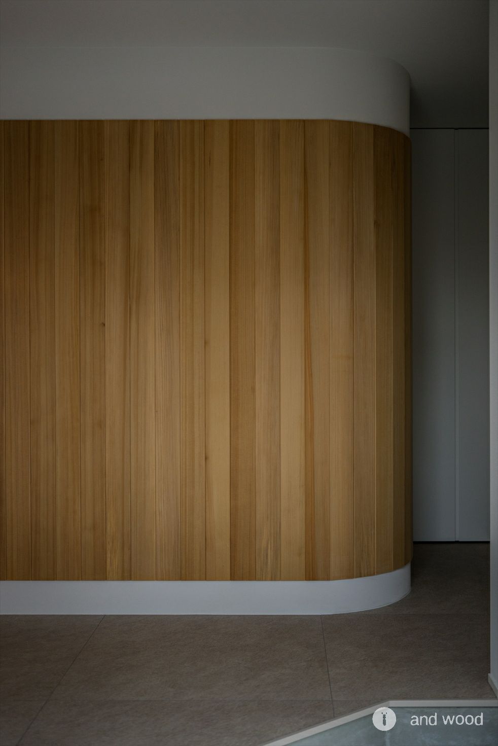 アガチス 羽目板 曲線 新築 施工例 andwood アンドウッド 4