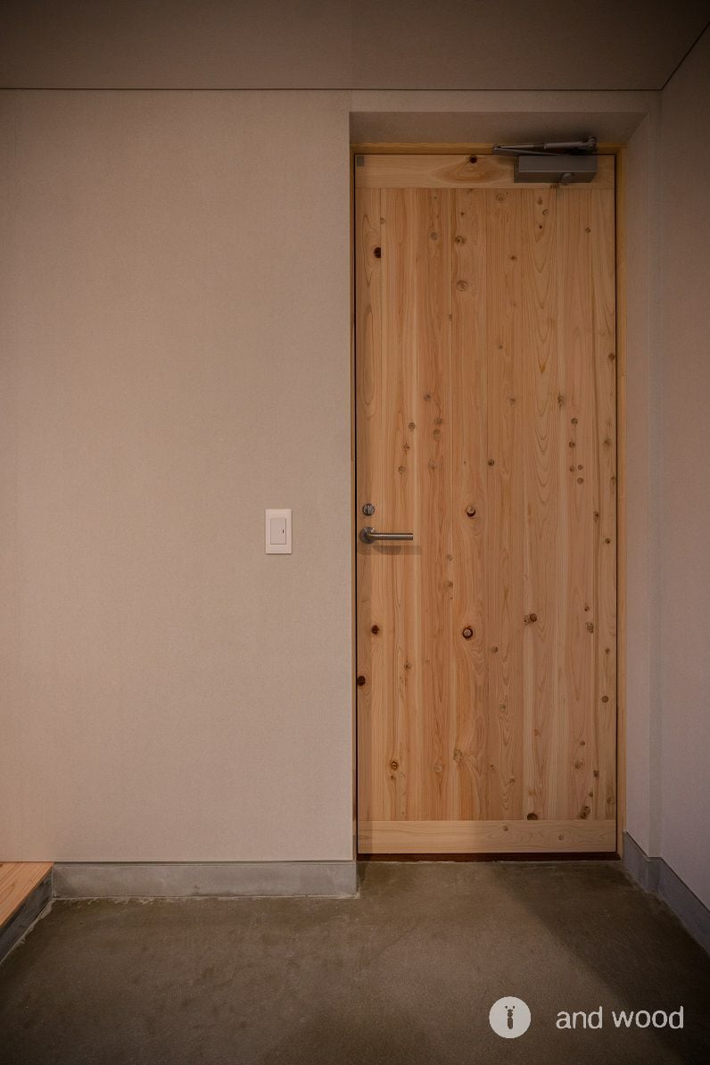 桧 ヒノキ 一枚もの 節あり フローリング andwood アンドウッド 施工例 8