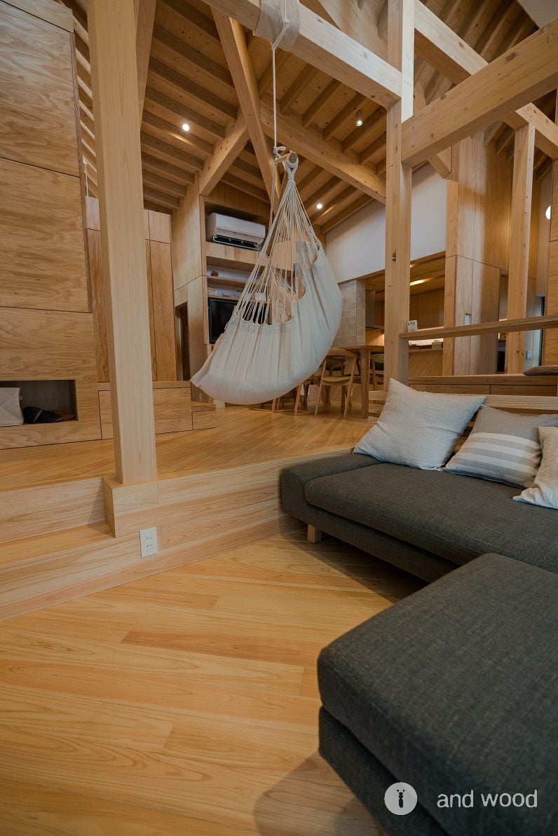 桧 ヒノキ フローリング 無節 アンドウッド 施工例 4