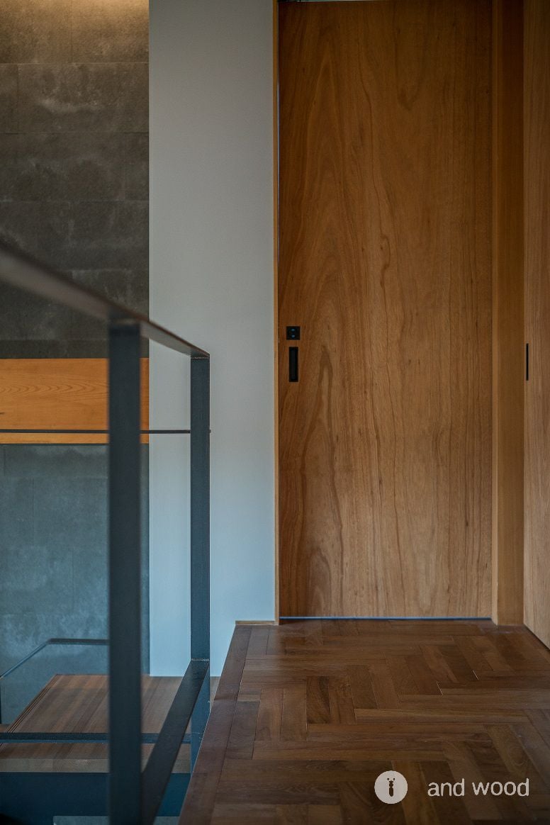 チーク ダブルヘリンボーン ヘリンボーン 施工例 andwood アンドウッド 3