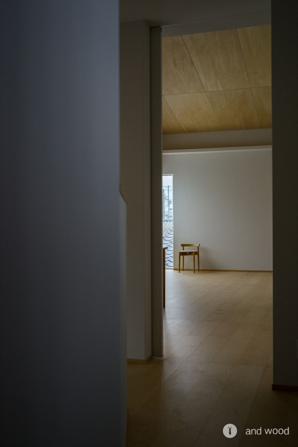 メープル プライウッド スダレ張 フローリング 幅広 施工例 新築戸建 アンドウッド andwood 7