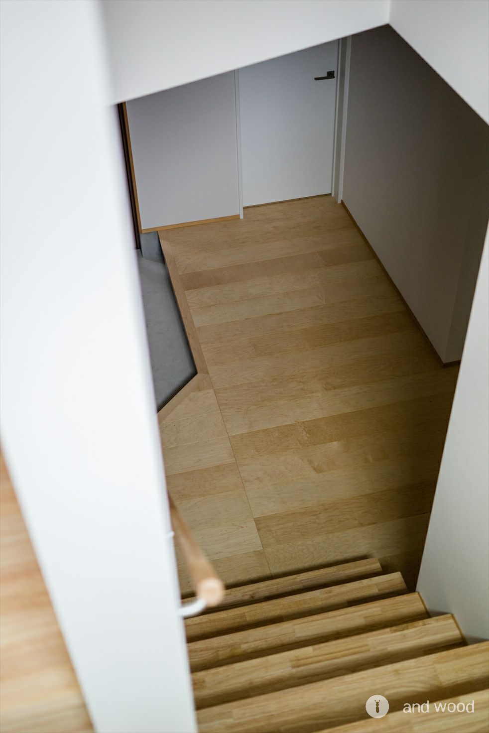 メープル プライウッド スダレ張 フローリング 幅広 施工例 新築戸建 アンドウッド andwood 3