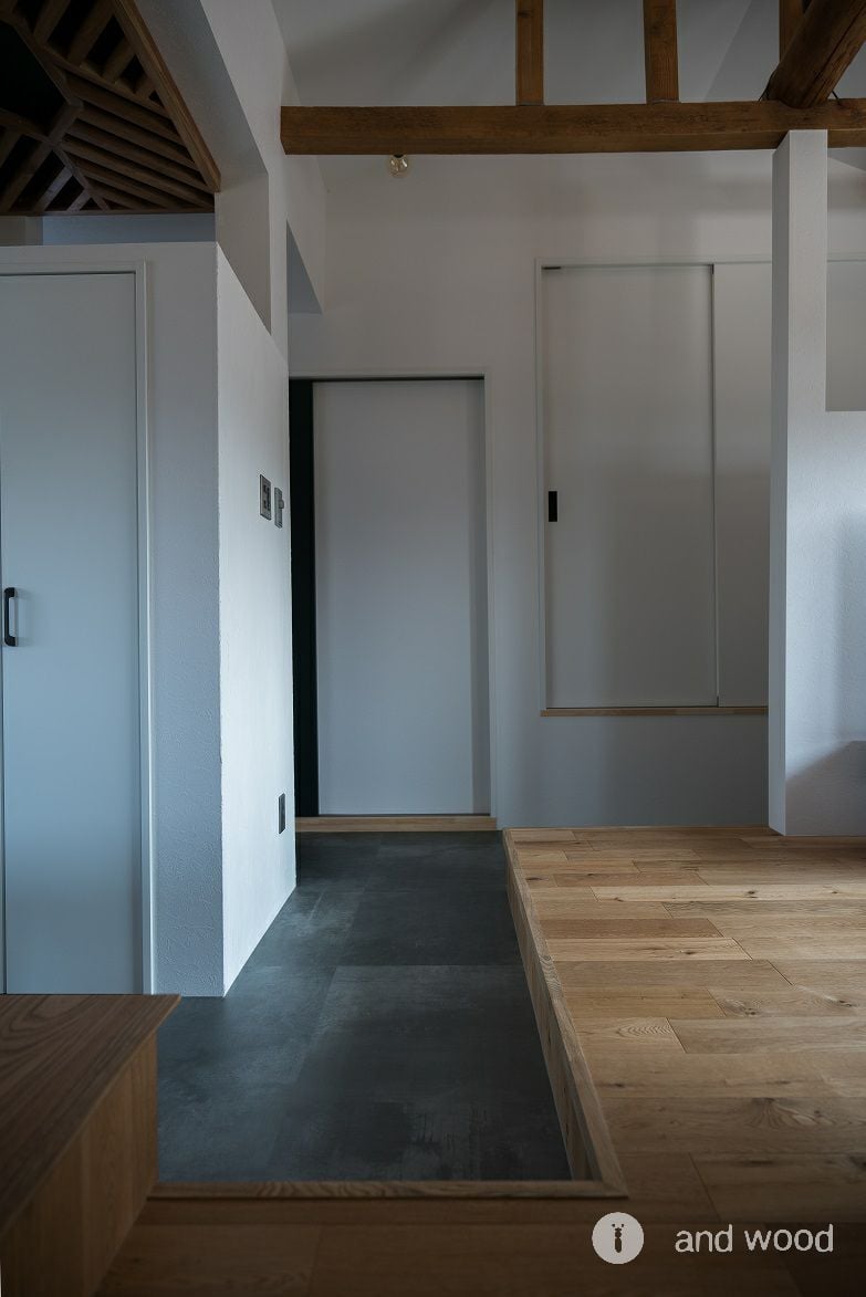 オーク 乱尺 120幅 フローリング andwood アンドウッド 施工例 6