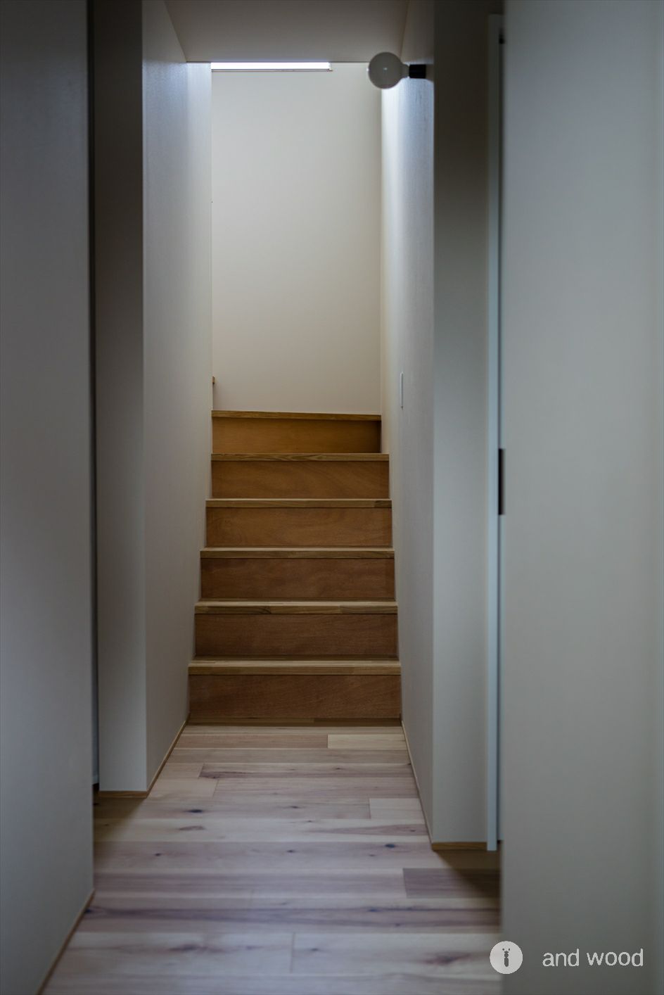 ヒッコリー ピーカン フローリング 新築 施工例 andwood アンドウッド 4