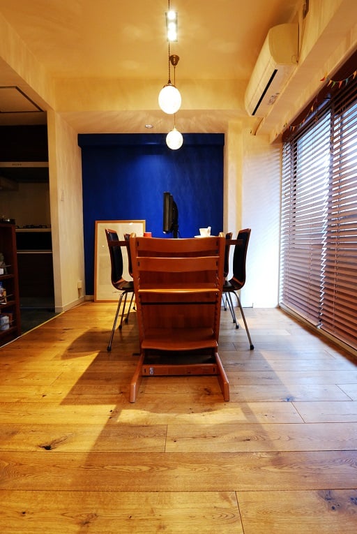 オーク 1枚もの キャラクター 施工写真 無垢フローリング